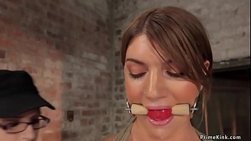 Preview 1 of Hikton - Hogtied slut toyed in lezdom