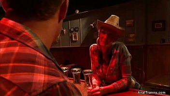 Preview 1 of 2018 New Movie Sex - Shemale cowgirl anal fucks bartender