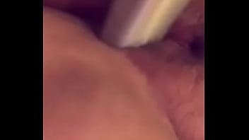 Preview 1 of Korean Porn No Sensor - Fucking my tight pussy with giant hairspray can