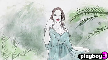 Preview 1 of Film Is Movies - Fascinating teen posed in the garden for the camera
