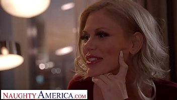 Preview 1 of Omg Boobies - Naughty America Big tit blonde pornstar Casca Akashova takes care of client&#039_s sexual needs