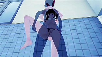 Preview 2 of Oil Ass Toys - BIG TITS BUNNY GIRL 3D HENTAI 52