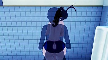 Preview 3 of Oil Ass Toys - BIG TITS BUNNY GIRL 3D HENTAI 52