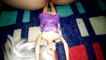 Preview 4 of Boy Lick Girl Sexy Boobs - Barbie doll inserted inside colombian cunt Part 4