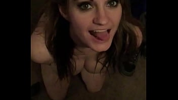 Preview 1 of Busty Teacher Forced Hot - Blowing a load in the garbage