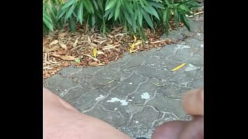 Preview 2 of Monster Sex Rape 3d - stroking cock on balcony and caught twice