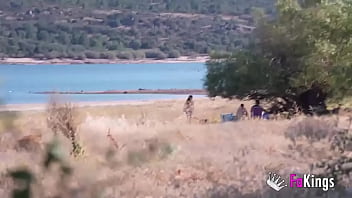 Preview 2 of Bangla Model Pori Moni Xxx - VOYEUR,  we spy on Sofia Santana having sex with a stranger in the San Juan reservoir in Madrid - FAKings