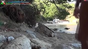 Preview 1 of Bagara Com - Beautiful blonde Pissing on a lake beach