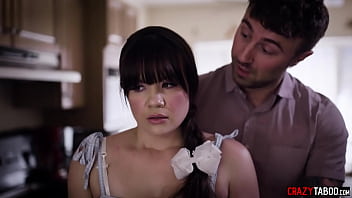 Preview 2 of First Time Big Lyn Sex Movies - Teen stepdaughter seduces her stepdad and fucked hard