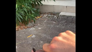 Preview 4 of School Girls Big Porns - flashing erection on balcony