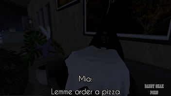 Preview 1 of Hot Mom Big Tit Cook - Pizza guy