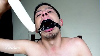 Preview 4 of School Girl Repe - Sucking dildo very hard