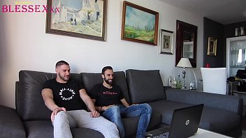 Preview 2 of Live Show Bukkakes - They started watching porn,  now they are more than friends