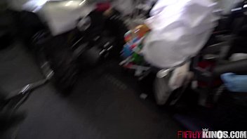 Preview 1 of Barbarasexappel With Tori - Natural Teen Gets Fucked in Garage by Big Dick Step-Bro