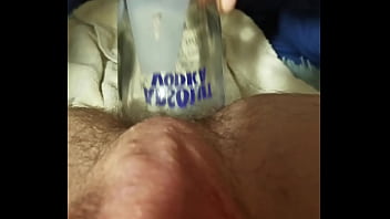Preview 2 of Sanniliyo Sexx - Sh9ving a vodka bottle up my tight boy pussy