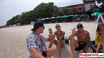 Preview 2 of Flaca Mexicana - Thai girl sucks studs big cock like a blowjob machine