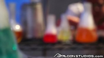 Preview 1 of Big Boob Japanese School Girl - Nerdy Scientist Morphs Himself Into Hot Stud &amp_ Fucks 2 Muscle Hunks
