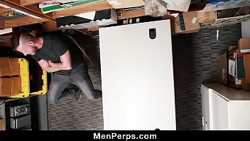Preview 1 of Xxx Des I Movis - Shoplifting Stud Takes Cock Up His Ass And Down His Throat