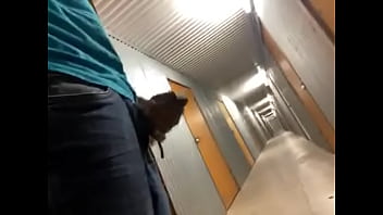 Preview 2 of Big Areolas Solo - Public flashing at storage MrSirxxx
