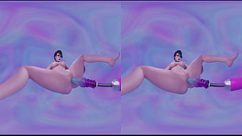 Preview 1 of Punjabi Blue - Bayonetta enjoying her big dragon dildo in Virtual Reality
