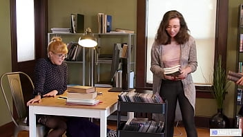 Preview 2 of Very Rough Sex In Clothes - Lesbian Threesome In The Library After Closing Hour - Penny Pax,  Karla Kush,  Jay Taylor