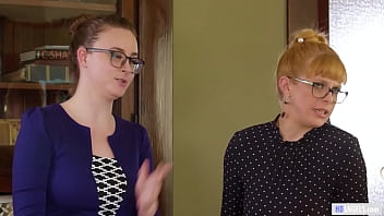 Preview 3 of Very Rough Sex In Clothes - Lesbian Threesome In The Library After Closing Hour - Penny Pax,  Karla Kush,  Jay Taylor