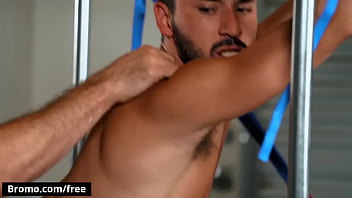 Preview 3 of Bubble Ass Tight Jeans - Horny guy gets golden shower and his ass fucked - Bromo