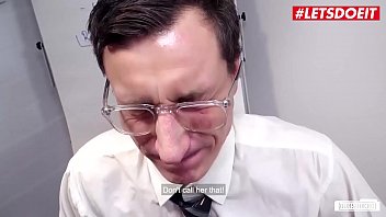 Preview 2 of Xxxnxxx Hd 18 - LETSDOEIT - Office Nerd Guy Fucks In His Perv Fantasy With Vanda Angel,  A Hot Work Colleague