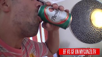 Preview 2 of Been 10sex - Boyfriend VS Girlfriend: d. and pee challenge with porn couple Jasmine Rouge And Titus Steel