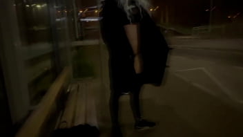 Preview 2 of Plus Size Model - TRANS SHEMALE OLIVIA FLASHING DICK ASS PUBLIC EXHIBITIONIST STREET ROAD