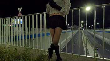 Preview 4 of Plus Size Model - TRANS SHEMALE OLIVIA FLASHING DICK ASS PUBLIC EXHIBITIONIST STREET ROAD
