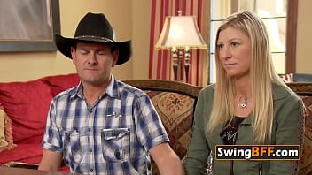 Preview 2 of Ipotntv In - All american swinger couple is nervous about the swingers party