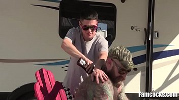 Preview 1 of Under Q8 - Hunky step Dad Fucks After He Pleads To Fuck Him Outdoor