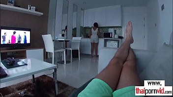 Preview 1 of Bdxxx Lod - Cute thai girlfriend massages boyfriends cock with oil