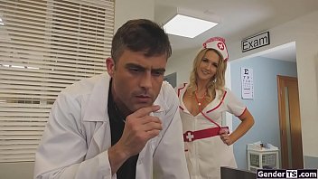 Preview 1 of Cati Wot - Transsexual nurse barebacked by a doctor