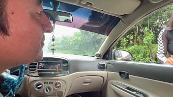 Preview 1 of Yedfree - Old taxi driver receives his Christmas gift - sex on the street.