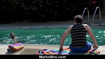 Preview 1 of Morena Beach Nudist - Older Stepbrother And Friend Fuck A Hot Twink
