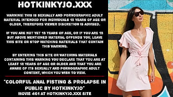 Preview 1 of Reai Homo Sex - Colorful anal fisting &amp_ prolapse in public by Hotkinkyjo