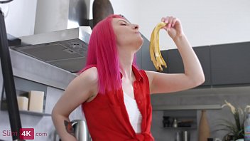 Preview 1 of Gil Rug - Slim4K: Teenage babe gets hot cum on her pretty face