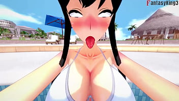 Preview 3 of Wife Forced In Motel - Yor Forger Bikini on Pool sex | 4 | Spy x Family | Genshin Impact | Watch Full &amp_ Full POV versions on Sheer &amp_ PTRN: Fantasyking3