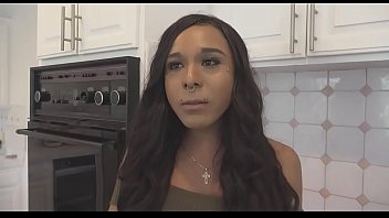 Preview 1 of Mom In Skirt And Son Show Coke - Mara Nova big cock shemale fucks guy