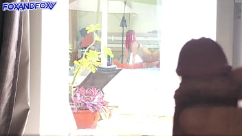 Preview 1 of Nadia Ali Get Pregnant - I Masturbate,  spying at the neighbors who have lesbian sex