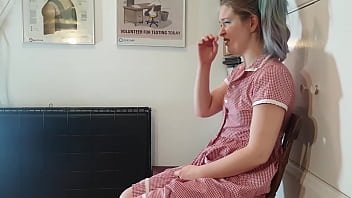 Preview 2 of Small Tits Nudist - I had such fun making this traditional style spanking film with faeriewillow - trailer