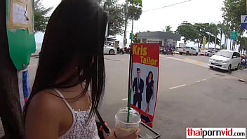 Preview 3 of Stepdad Fuks - Young Thai girl rides dudes big hard cock cowgirl style