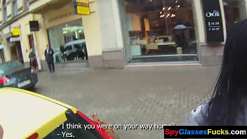 Preview 1 of Old Man Sucks Cock An Eats Cum5 - Real pov eurobabe pussybanged in the window
