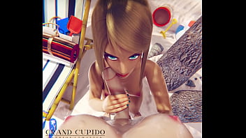 Preview 1 of Connie Carter Ridding - Futa Dva and Samus having Fun on the Beach