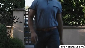 Preview 1 of Alanah Rae Porn Brazzers - Beautiful TS analed by her black client