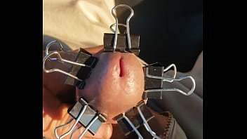 Preview 2 of Zara Zara Touch Me - Paper clips on my dick.