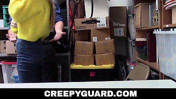 Preview 1 of Nadia Ali First Time Sex - Creepyguard - Big tits thief caught and fucked in her tight pussy
