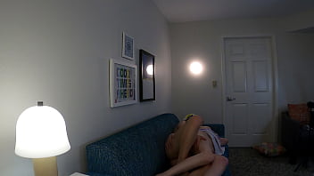 Preview 3 of Pantless Baby - TS Jessica Moon Fucked on Sofa